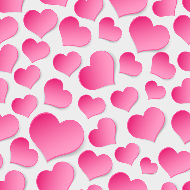 pink valentine hearths symbol seamless pattern eps10 - Vector, Imagen