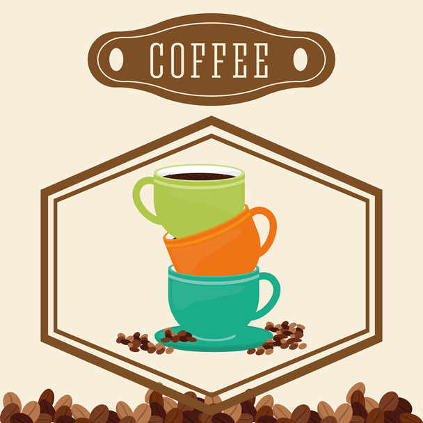 design ícone de café
 - Vetor, Imagem
