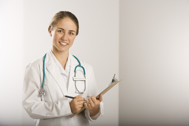 Female doctor portrait. - Фото, изображение