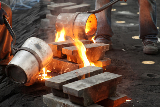 Sıvı erimiş çelik endüstrisi - Fotoğraf, Görsel