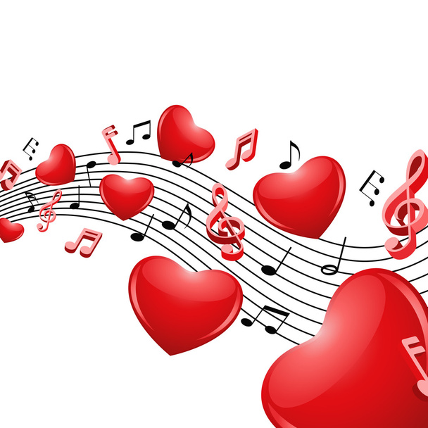 music of love - Vector, Image