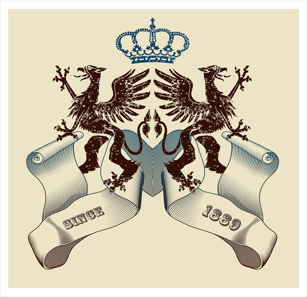 Royal background - Vector, Image
