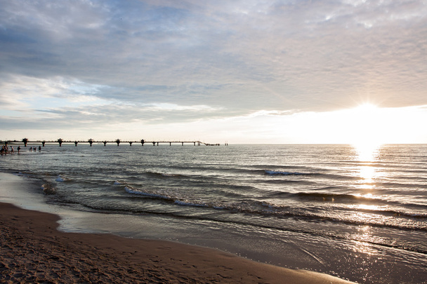 Захід сонця в Балтійському морі - Фото, зображення