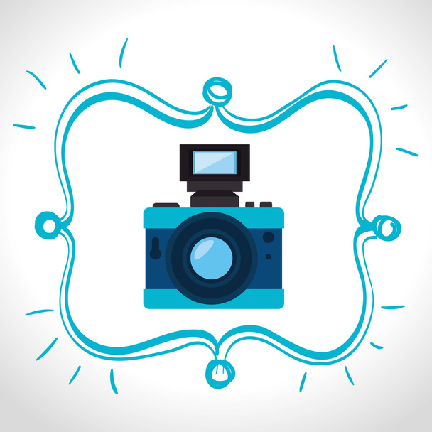 Photography and camera graphic design - Vector, Image