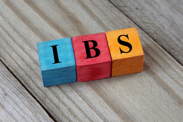 IBS text (Irritable Bowel Syndrome) on colorful wooden cubes - Φωτογραφία, εικόνα