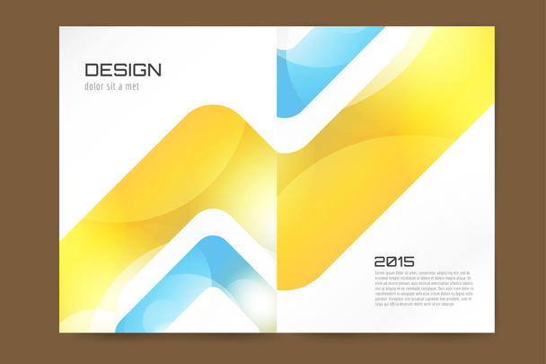 Abstracte Brochure of flyer ontwerpsjabloon - Foto, afbeelding