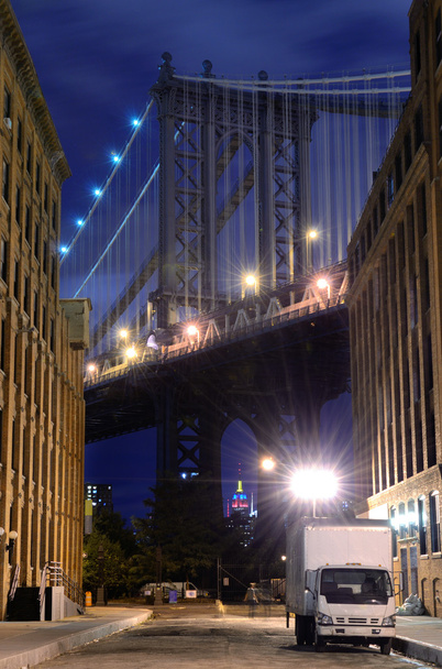 skyline de Manhattan bridge - Foto, imagen