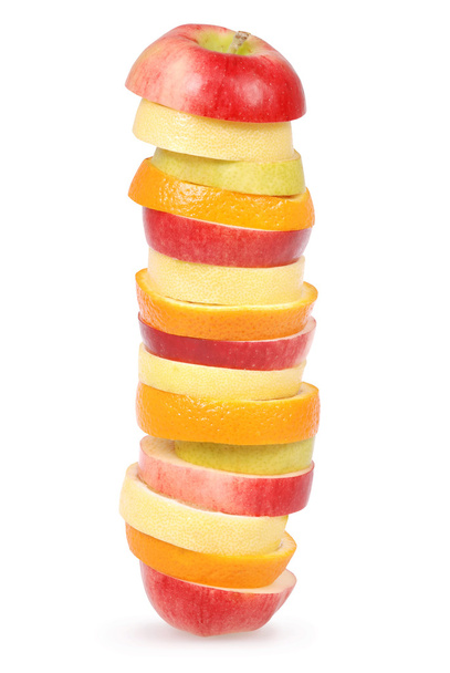 vrolijke gemengde vruchten - Foto, afbeelding