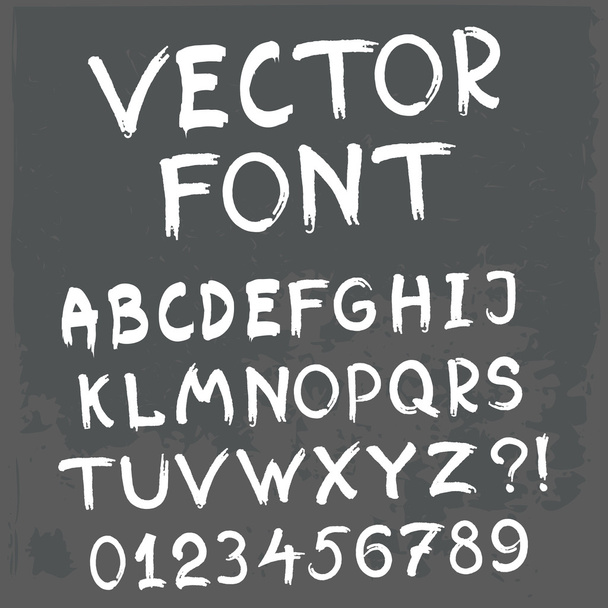 Vector grunge font - Vector, Image