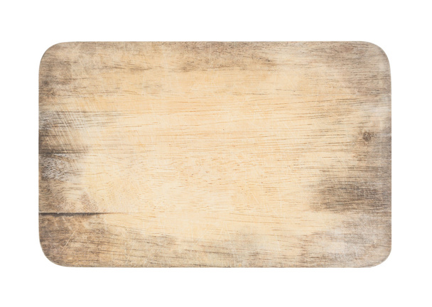 Ahşap doğrama tahtası çizilmiş izole backgro yüzeyinde ile - Fotoğraf, Görsel
