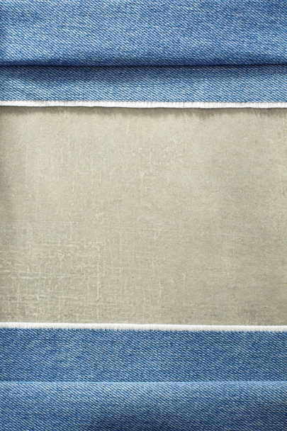 blue jeans texture on table  - Фото, изображение