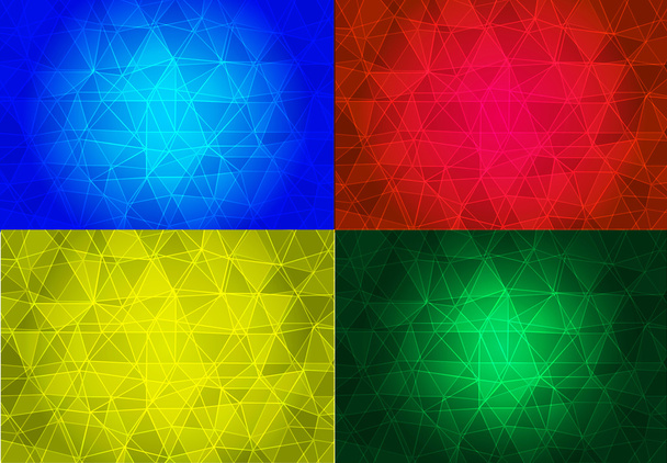 Ebene, Textur, Hintergrund, Dreiecke, Quadrate, geometrische Formen, Kreise, Farben - Vektor, Bild