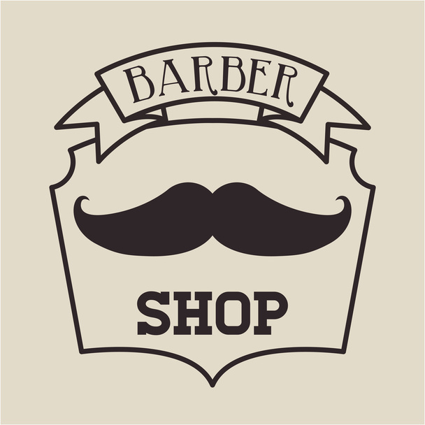 barber shop design - Vektör, Görsel