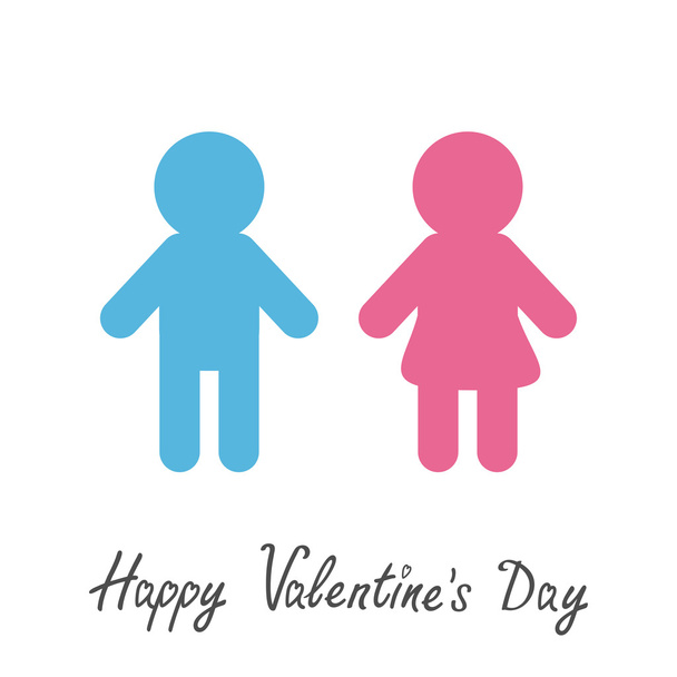 Happy Valentines Day card - Vektor, obrázek