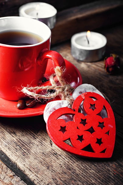 tasse de café avec des symboles de coeur
 - Photo, image