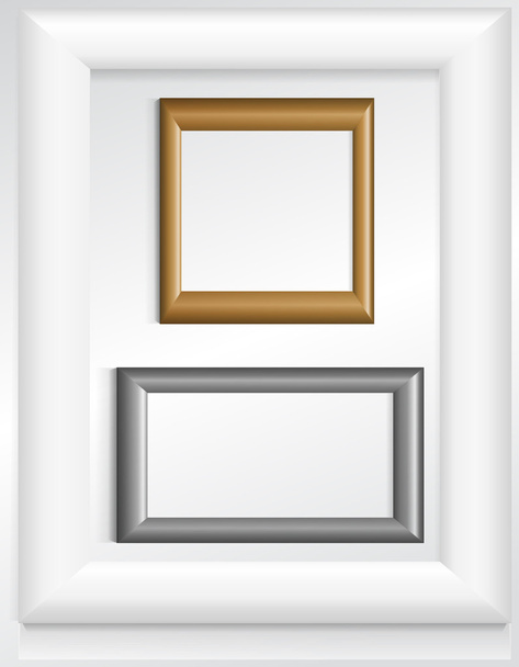 Vector Stylish Gold Frame - Vector, imagen