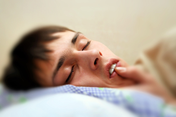 Teenager sleeping - Foto, imagen