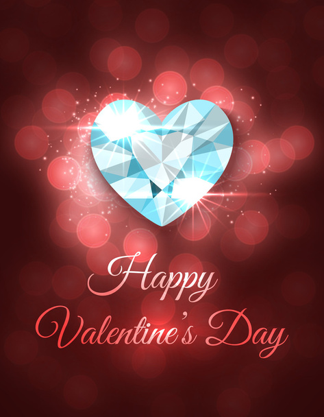 Valentines Day Greeting Card - Vector, afbeelding