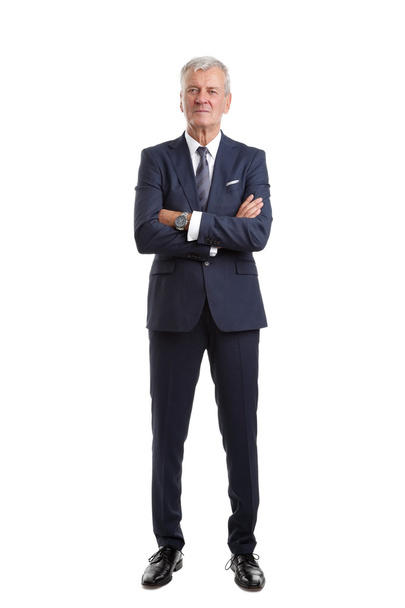 senior businessman standing - Фото, изображение