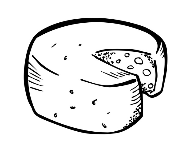 doodle τυρί - Διάνυσμα, εικόνα