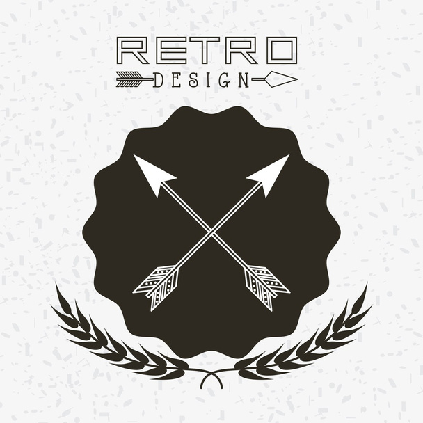 retro-stijl ontwerp - Vector, afbeelding