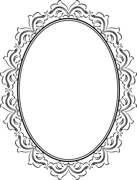 Frame oval - Vektor, Bild