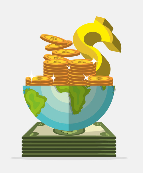 Money saving and investment - Vector, Image