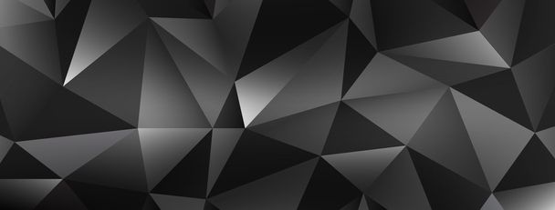 多角形の暗い背景 - ベクター画像