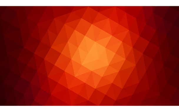 Dark red polygonal design illustration, which consist of triangles and gradient in origami style. - Vector, Image