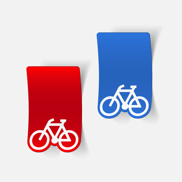 elementos realistas de diseño de bicicleta
 - Vector, imagen