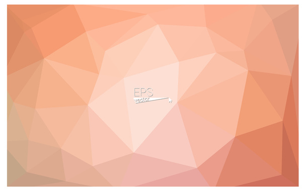 オレンジ幾何学的しわくちゃ三角形低ポリ折り紙スタイル グラデーション図グラフィックの背景。あなたのビジネスのためのベクトル多角形設計. - ベクター画像