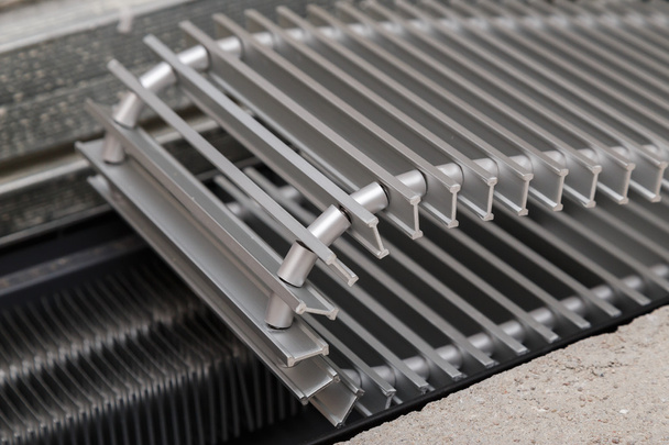 aluminium roll grill for convector close up - Foto, Bild