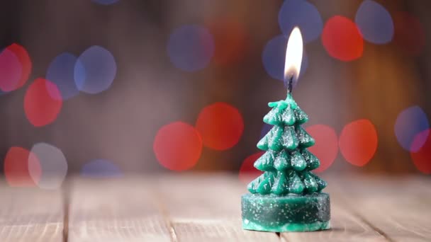 Luz de la vela, fondo romántico para Año Nuevo, Navidad
 - Metraje, vídeo