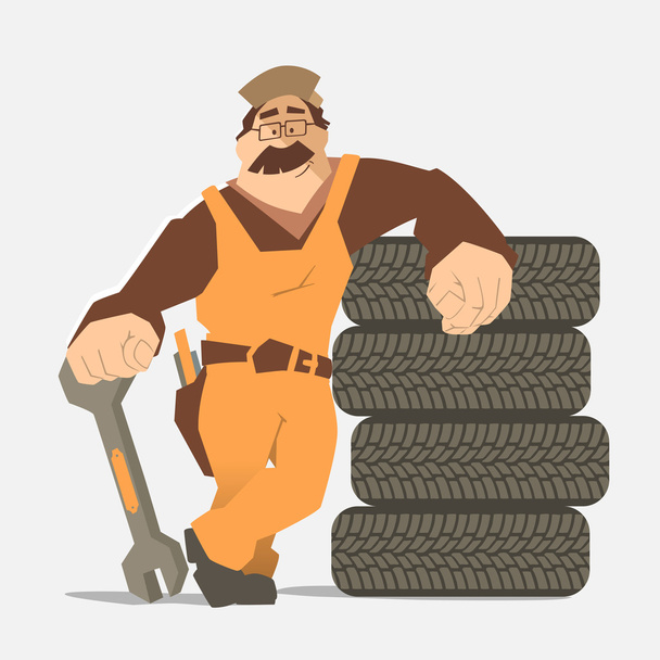 Car tire tyre service - ベクター画像