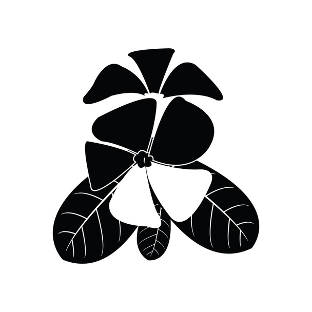 frangipani-Silhouetten für Design-Vektor - Vektor, Bild