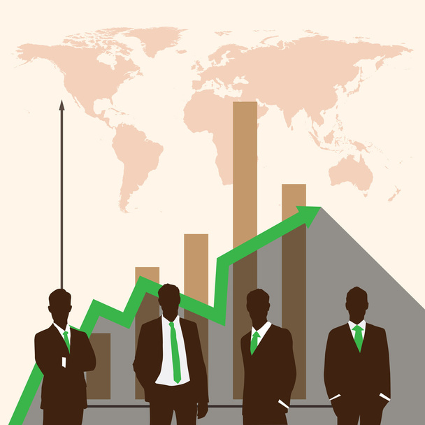 Silhouette people of Business concept. - Vector, Image