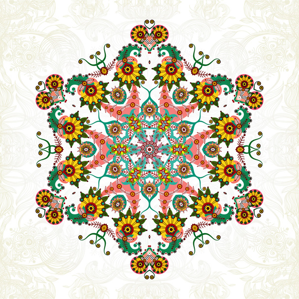 Ornament beautiful background with mandala. Perfect cards for your design. Vector illustration, EPS10 - Vector, Image