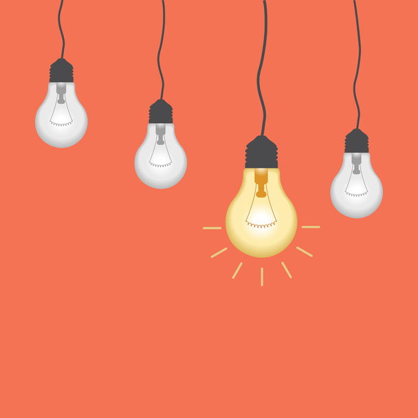 light bulb idea inspiration - Vector, Image