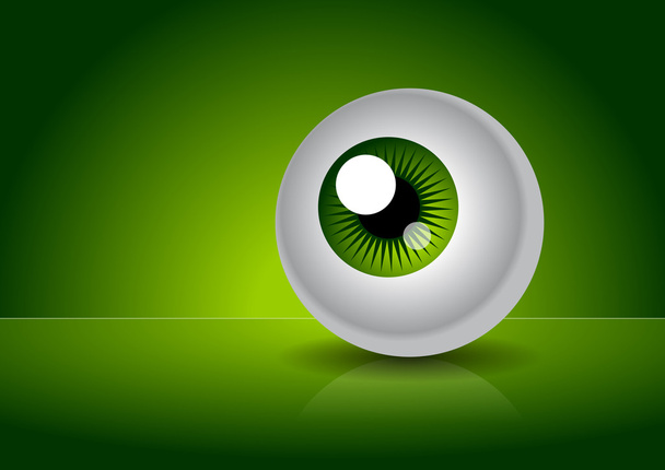 Zielone oko - Wektor, obraz