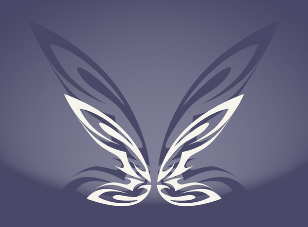 La mariposa gris
 - Vector, Imagen
