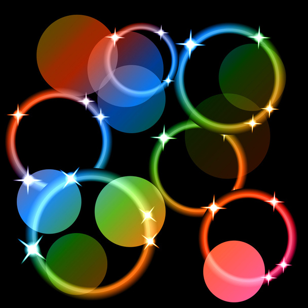 farbig abstrakter Hintergrund mit Kreisen - Vektor, Bild