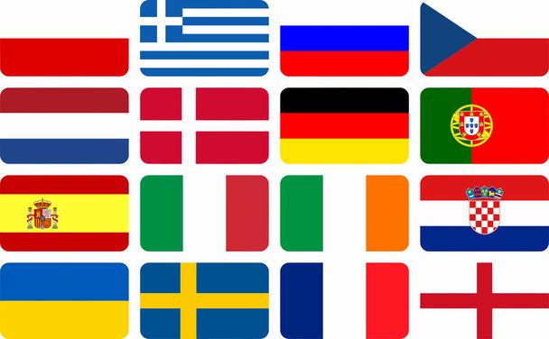 Флаги сборной Европы по футболу 2012
 - Фото, изображение