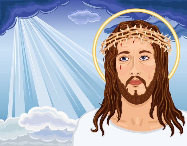 La Resurrección - Retrato de Jesucristo
 - Vector, Imagen