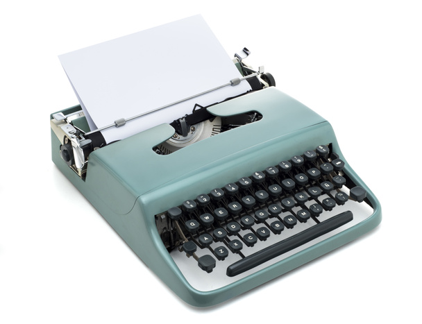 Máquina de escribir Vintage aislada
 - Foto, Imagen