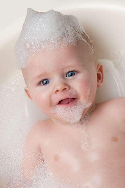 Adorable baby in bath - Photo, Image