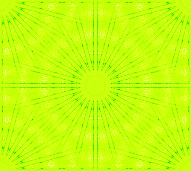 Seamless star and circle pattern yellow green - Φωτογραφία, εικόνα