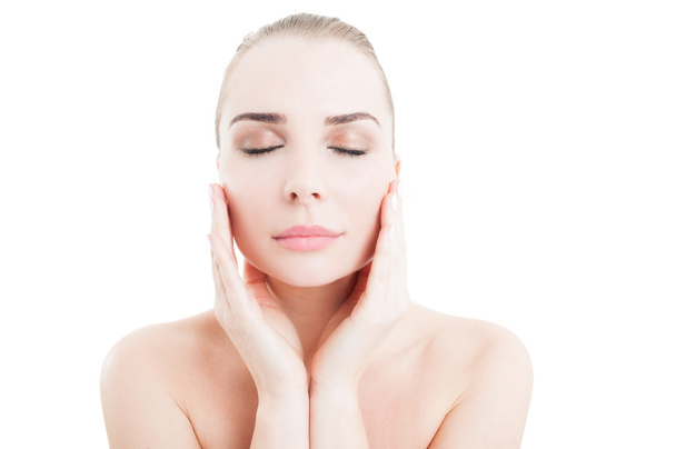 Crema diurna y cuidado de la piel de la cara concepto
 - Foto, Imagen