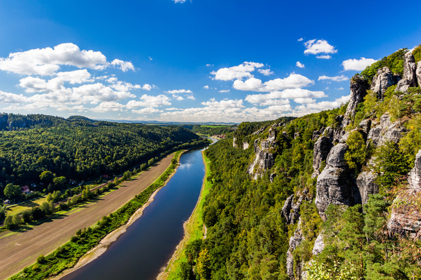 View from viewpoint of Bastei - 写真・画像