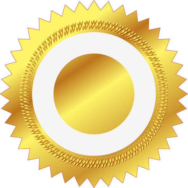 Vector illustration of gold seal - Valokuva, kuva