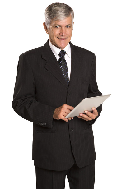 Portrait of a businessman with a tablet computer. - Foto, Bild